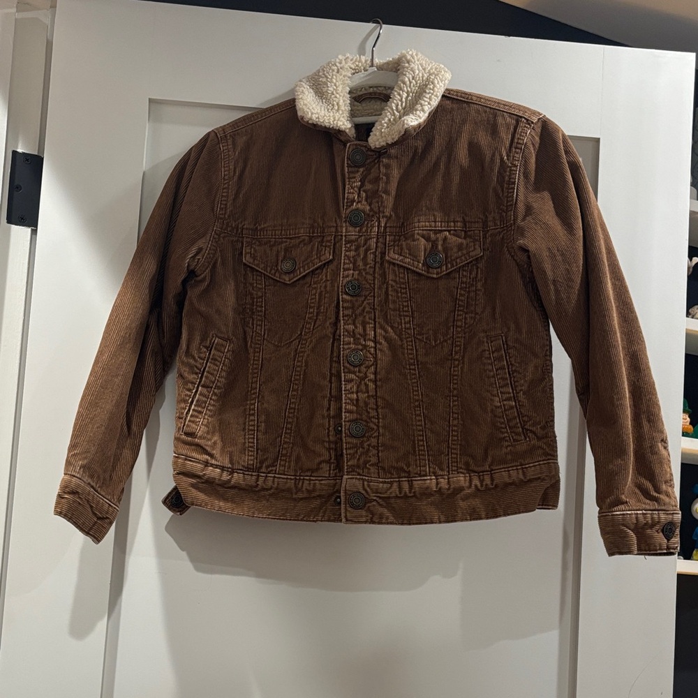 GAP Brown Sherpa-Lined Jean Jacket for Kids